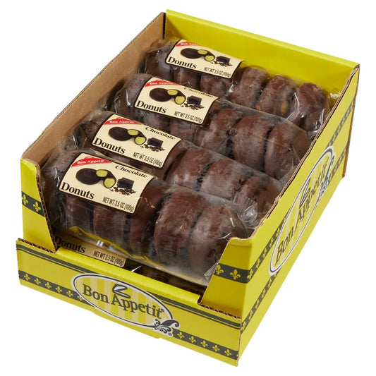 Bon Appetit, Mini Chocolate Donuts, 6-Pack, 8-Count