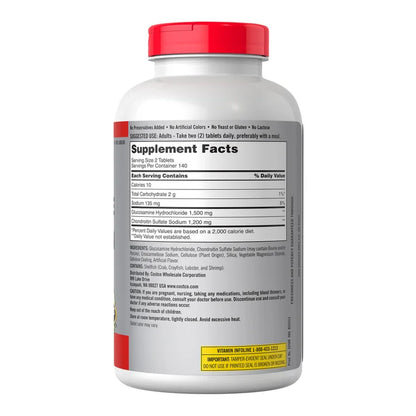 Kirkland Signature Glucosamine & Chondroitin, 280 Tablets