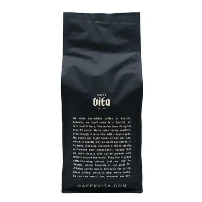 Caffe Vita Coffee Theo Blend Whole Bean, Medium-Dark Roast, 2 lb. bags, 2-pack