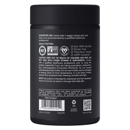 Sports Research D3 + K2, 160 Veggie Softgels