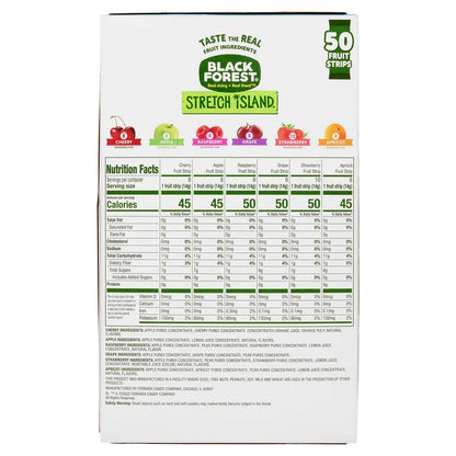 Black Forest Stretch Island Fruit Strips, Variety Pack, 0.5 oz, 50-count