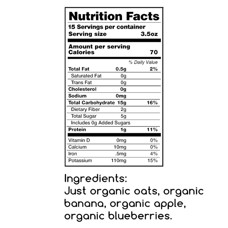 Amara Baby and Toddler Protein Packed Breakfast Cereal Oats and Berries, 15 Meals