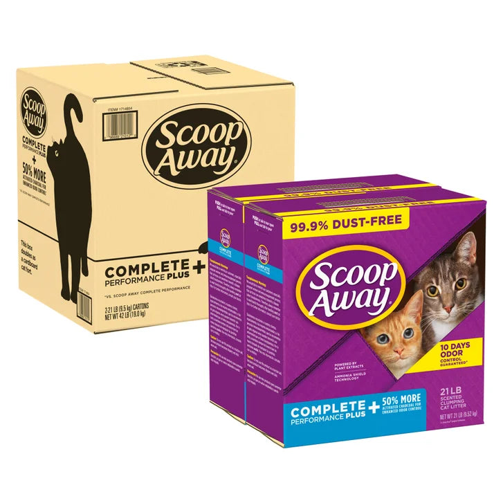 Scoop Away Complete Performance Plus, Scented Cat Litter, 42 Pounds