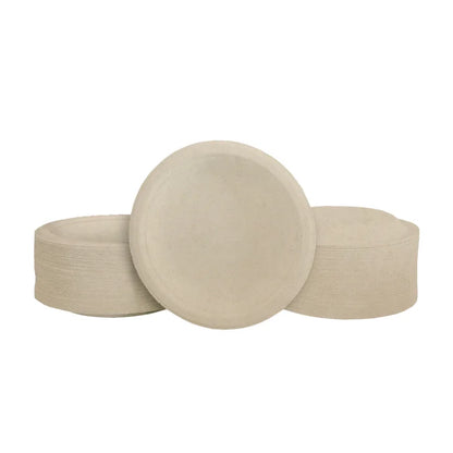 Eco Raj 6-inch Compostable Bagasse Plate, 1000-count