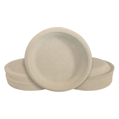 Eco Raj 10-inch Compostable Bagasse Plate, 500-count