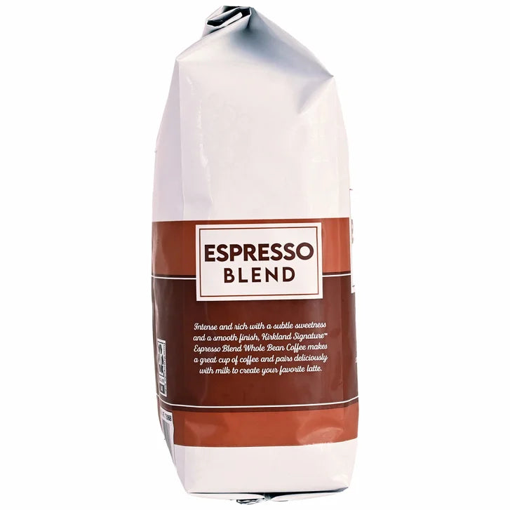 Kirkland Signature Espresso Blend Whole Bean Coffee, Dark Roast, 2.5 lbs