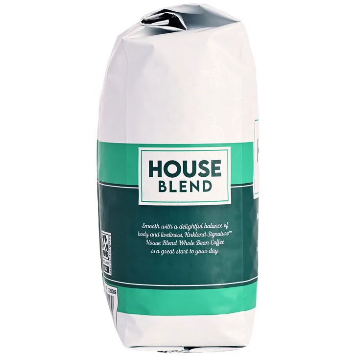 Kirkland Signature House Blend Whole Bean Coffee, Medium Roast, 2.5 lbs
