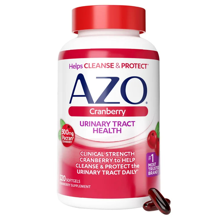AZO Cranberry Urinary Tract Health 500 mg, 220 Softgels
