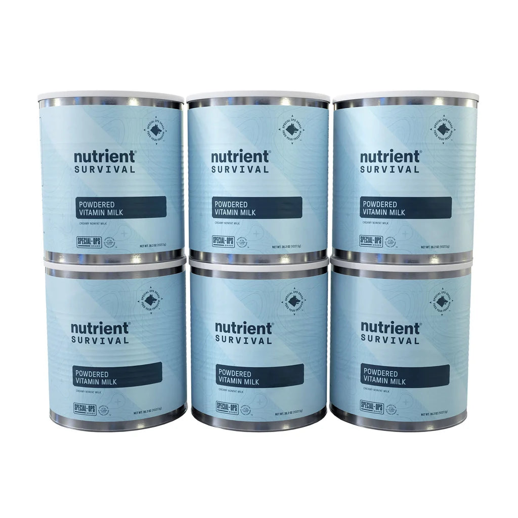 Nutrient Survival Powdered Milk 6-pack, (360 Total Servings)