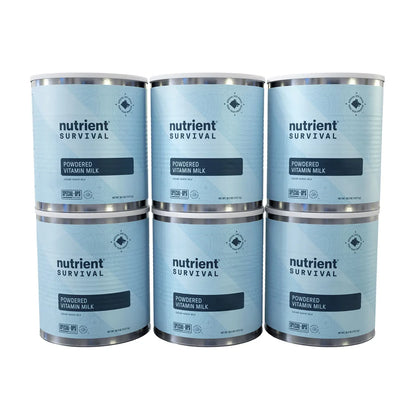 Nutrient Survival Powdered Milk 6-pack, (360 Total Servings)