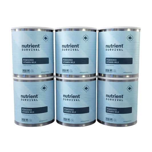 Nutrient Survival Powdered Milk 6-pack, (360 Total Servings)