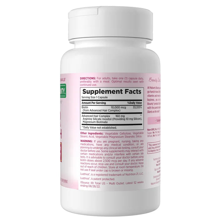 Nature's Bounty Optimal Solutions Hair Growth, 90 Capsules