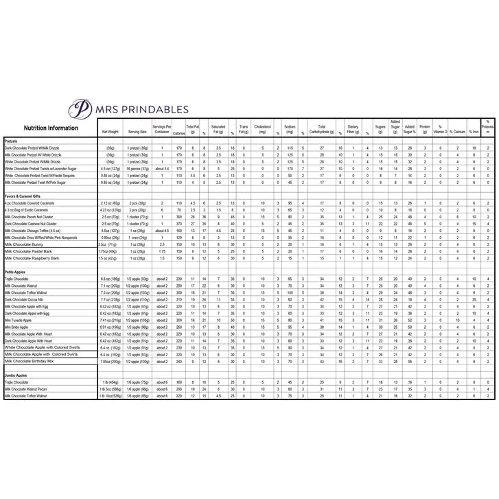 Mrs. Prindables Signature Caramel Apple and Confection Tray