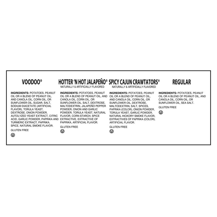 Zapp’s Potato Chips, Variety Pack, 1 oz, 36-count