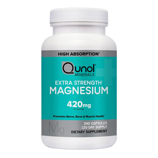 Qunol Extra Strength Magnesium 420 mg, 240 Capsules