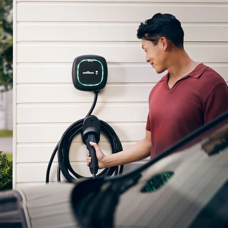 Wallbox Pulsar Plus Lv 2 EV Smart Charger - 40 Amp NEMA, 25’ Cable