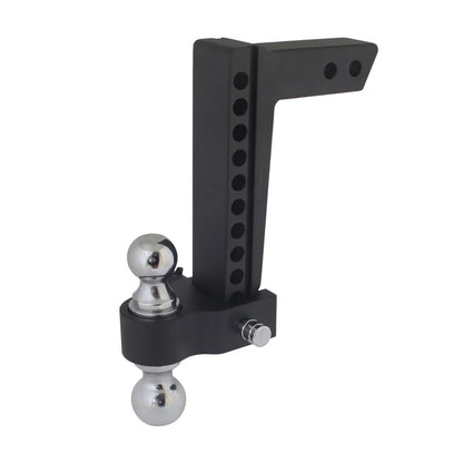 Trailer Valet Blackout 10,000 lbs Capacity Adjustable Drop Hitch, 0-10” Drop, 2” and 2-5/16" Ball