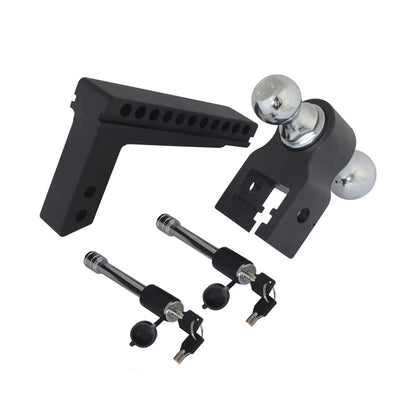 Trailer Valet Blackout 10,000 lbs Capacity Adjustable Drop Hitch, 0-10” Drop, 2” and 2-5/16" Ball