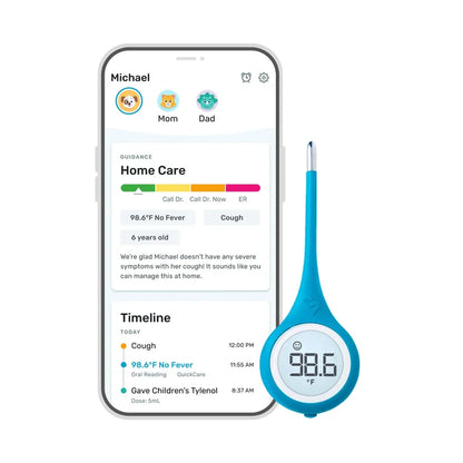 Kinsa Quickcare Digital Smart Thermometer, 2 Pack
