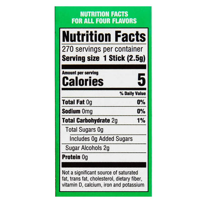 Extra Sugar Free Chewing Gum, Mint Variety Pack, 15 Sticks, 18-Count