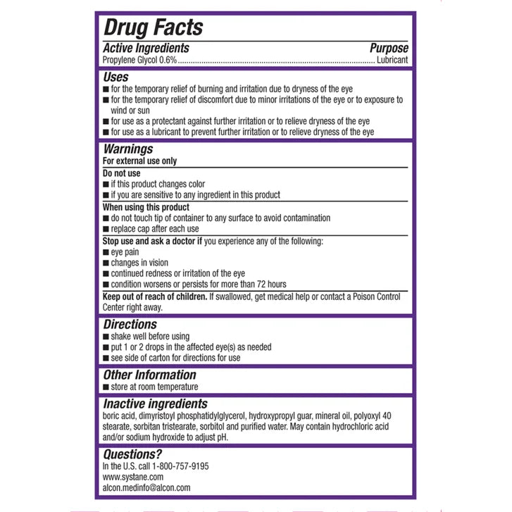 Systane Complete Preservative Free Lubricant Drops, 30ml