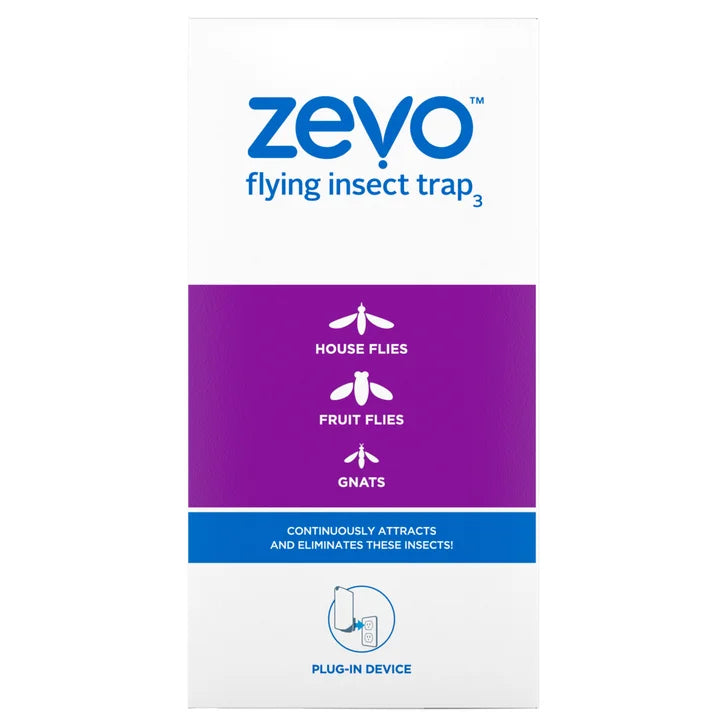 Zevo Flying Insect Trap Starter Kit, 2 Devices + 6 Refills