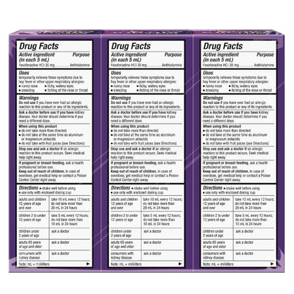 Allegra Children's Allergy Medicine 12-Hour Non-Drowsy Mixed Berry, 12 Fluid Ounces