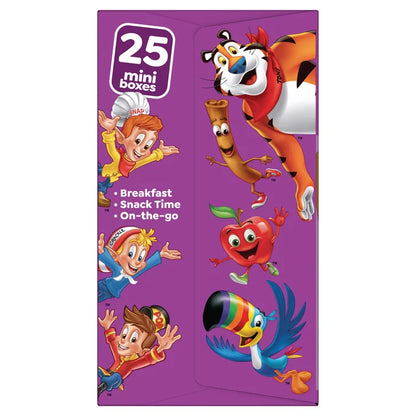Kellogg's Cereal Mini Boxes, Variety Pack, 25-count