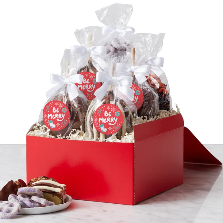 Mrs. Prindables Festive Holiday Caramel Apple Gift Set