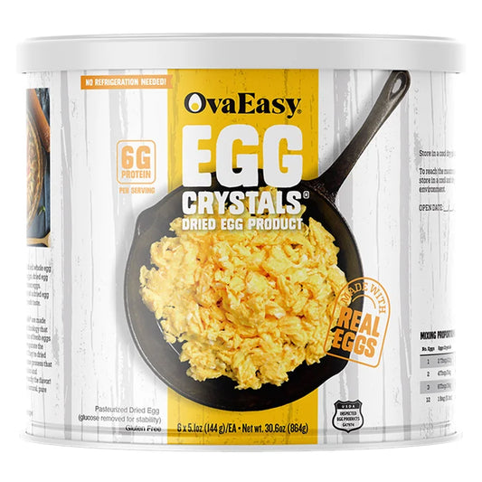 OvaEasy Whole Egg Crystals #10 Cans, 2-pack (144 Total Eggs)