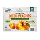 Orchard Naturals Organic Diced Peaches, 4 oz, 24-count