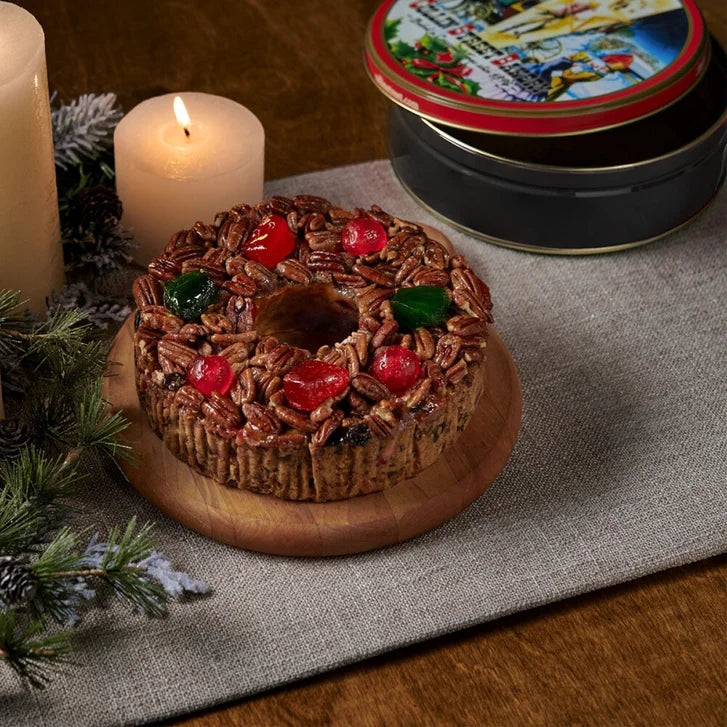 Collin Street Bakery’s Medium Sprinkle-Top DeLuxe Fruitcake, 2-pack