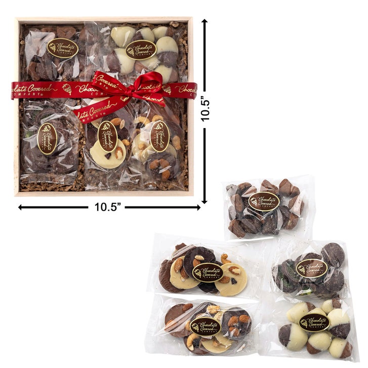 Chocolate Covered Company, Premium Dried Fruit & Mendiant Gift Tray