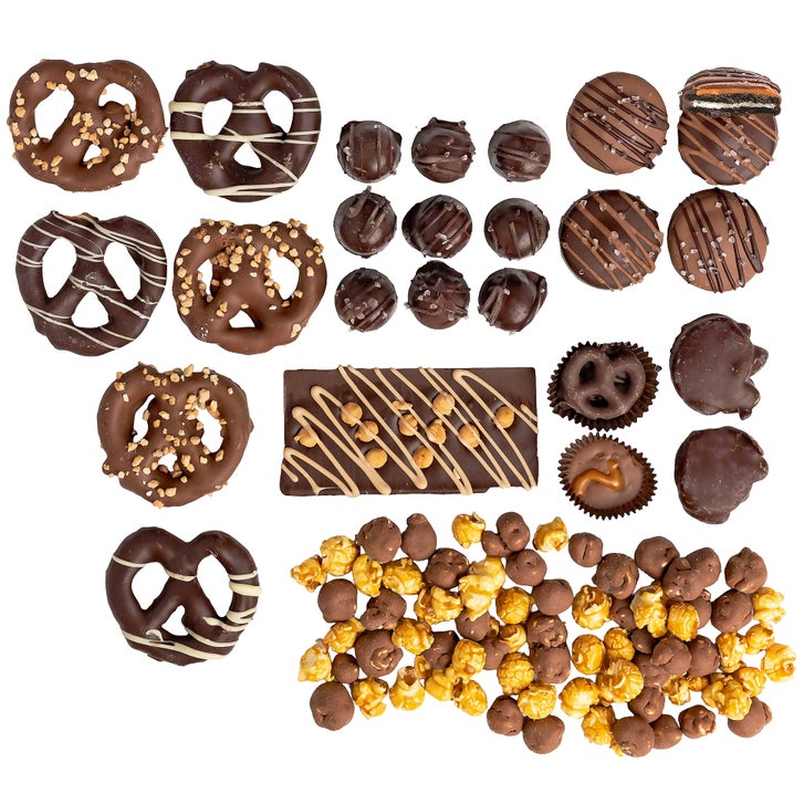 Chocolate Covered Company, Everything Caramel Belgian Chocolate Snack Gift Tray