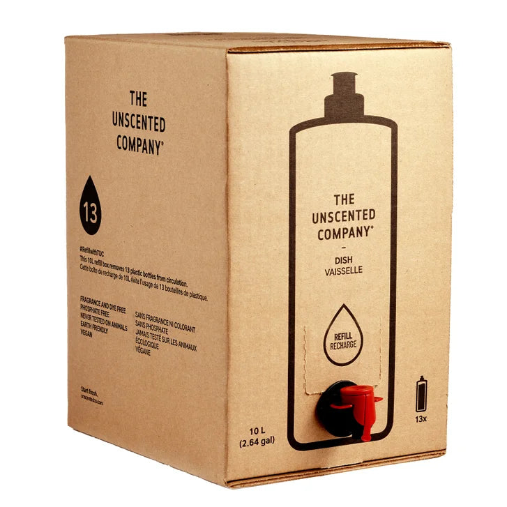 The Unscented Company Liquid Dish Soap Refill Box, 337.92 fl oz