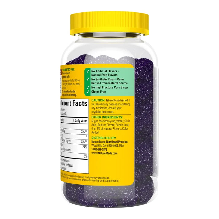 Nature Made Magnesium Glycinate 100 mg Gummies, 90 Gummies