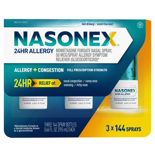 Nasonex 24 Hour Non-Drowsy Nasal Spray, 432 Sprays