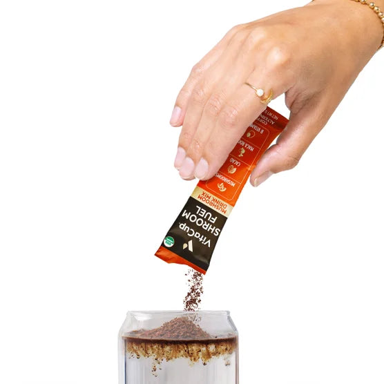VitaCup Shroom Fuel Mushroom Based Coffee Alternative Packets, 2-pack, Total 48 Counts
