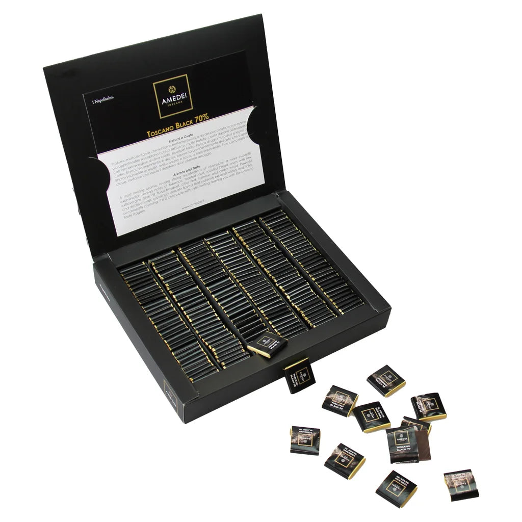 Amedei 70% Dark Chocolate, After Dinner/Hotel Lobby Chocolates, 4.5 g, 204 count