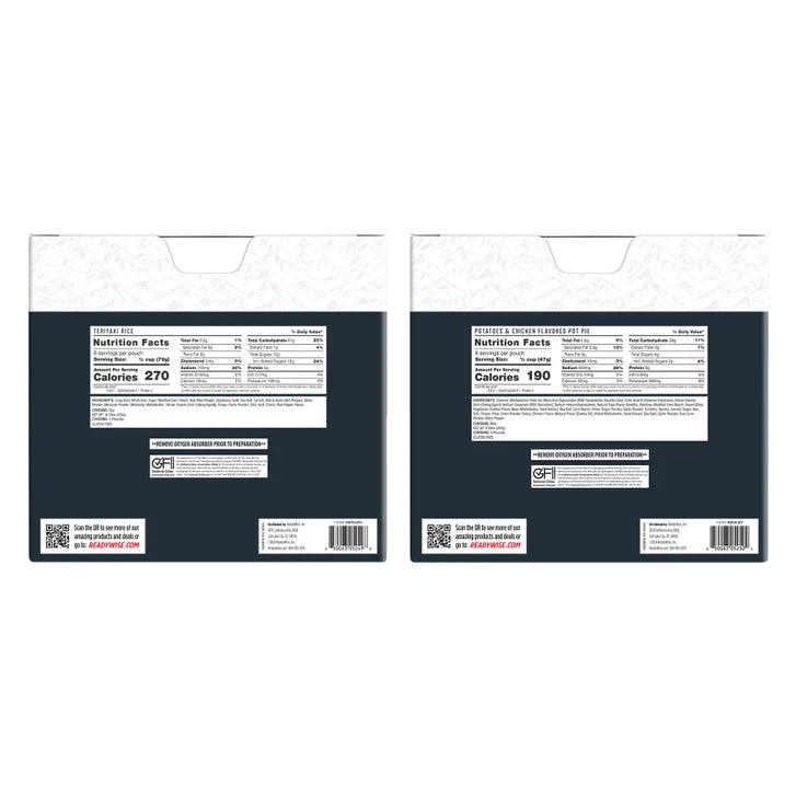 ReadyWise Gluten-Free Emergency Food Entree 2 Box Kit (48 Total Servings)