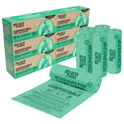 MyEcoWorld 13-gallon Compostable Food Waste Bag, 72-count