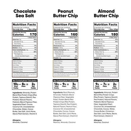 IQBAR Plant Protein Bars, Variety Pack, 1.6 oz, 18-count