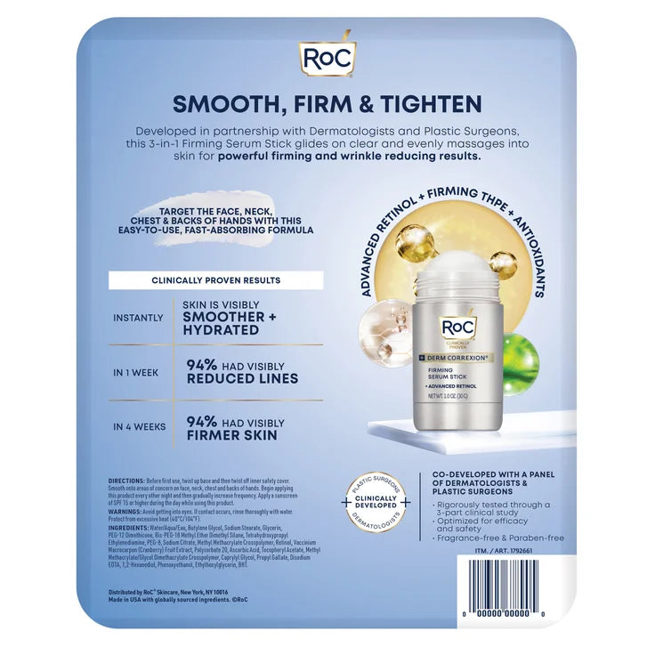 RoC Derm Correxion Firming Serum Stick, 1 oz, 2-pack