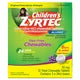 Children's Zyrtec Allergy Cetirizine HCl 10 mg Dye-Free Grape Flavored Chewables, 72 Tablets