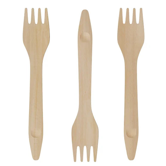 Eco Raj Compostable Wooden Fork, 1,000-count