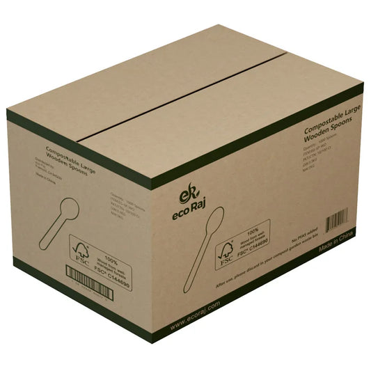 Eco Raj Compostable Wooden Spoon, 1,000-count