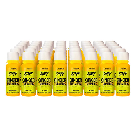 SLAPP Organic Ginger & Turmeric Daily Booster Shots 48-count
