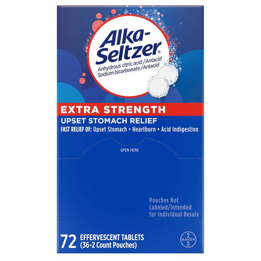 Alka-Seltzer Extra Strength Heartburn Relief, 72 Effervescent Tablets