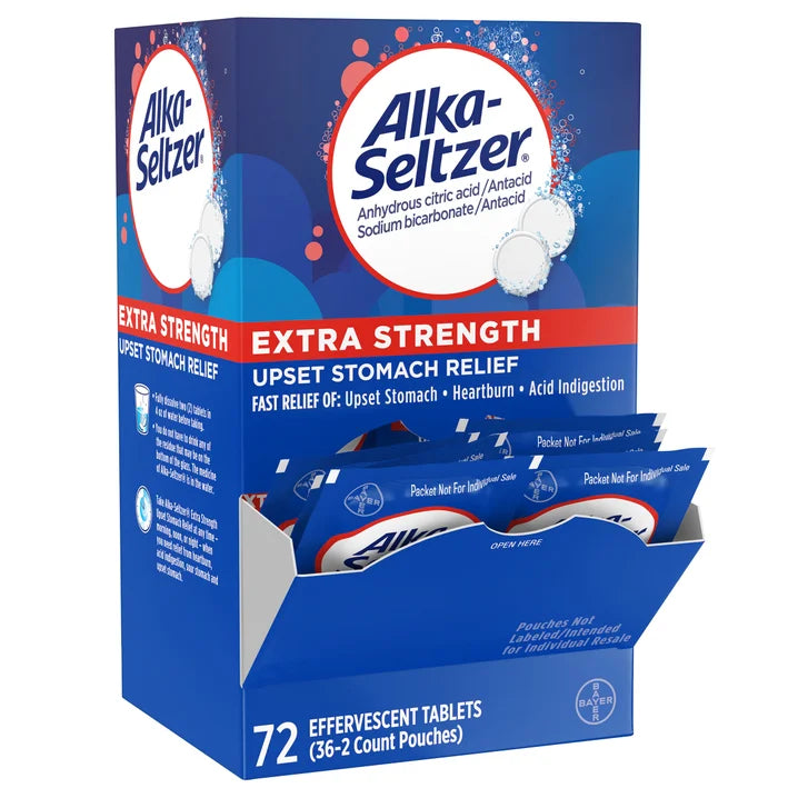 Alka-Seltzer Extra Strength Heartburn Relief, 72 Effervescent Tablets