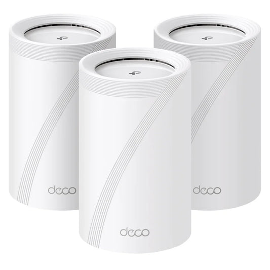 TP-Link Deco BE11000 Wi-Fi 7 Tri-Band Whole-Home Mesh Wi-Fi System, 3-pack